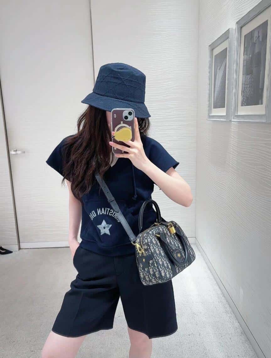 dior D-Vibe 保龄球包中号-高仿包包