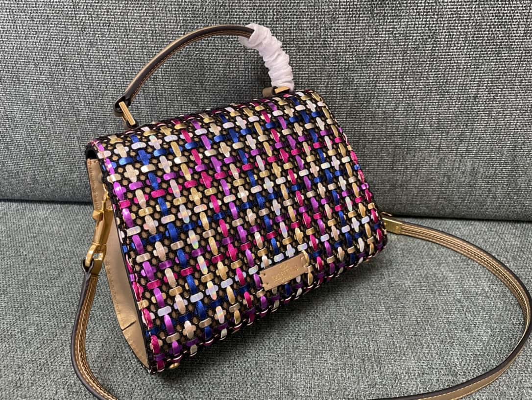 Valentino华伦天奴手工编织公文包0530-高仿包包