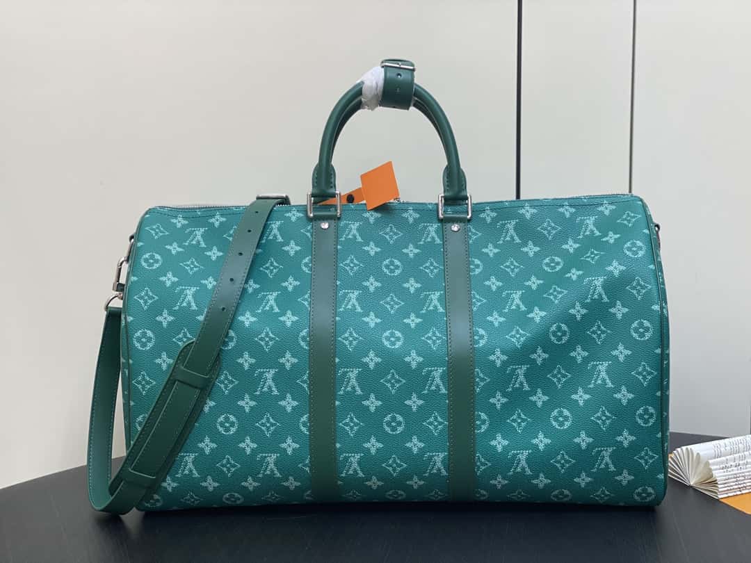 【原单精品】M11541绿色 旅行袋系列 当季新款 KEEPALL BANDOULIÈRE 50 旅行袋-高仿包包