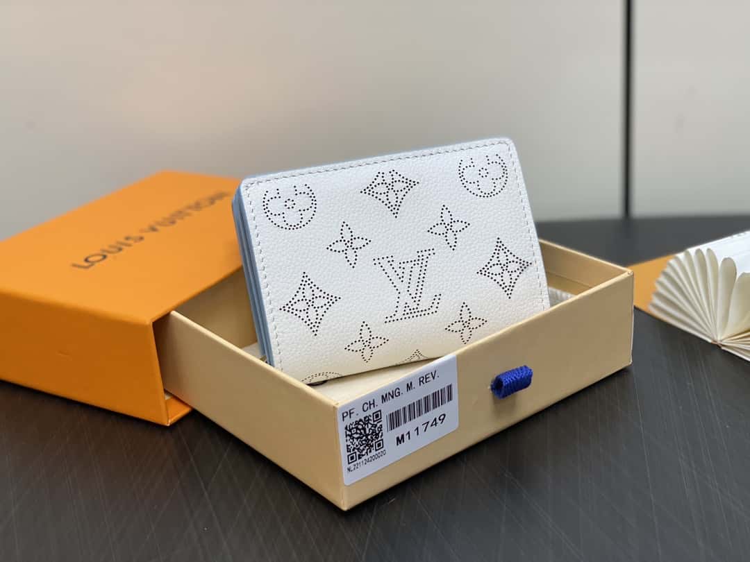 【原单精品】M11749白色镂空 全皮两折钱包系列 Clea 钱夹 M80817 11749白色（镂空）-高仿包包