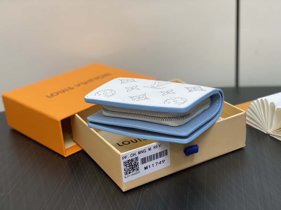 【原单精品】M11749白色镂空 全皮两折钱包系列 Clea 钱夹 M80817 11749白色（镂空）-高仿包包