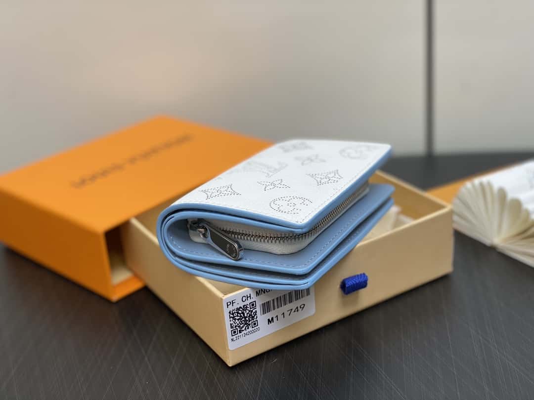 【原单精品】M11749白色镂空 全皮两折钱包系列 Clea 钱夹 M80817 11749白色（镂空）-高仿包包