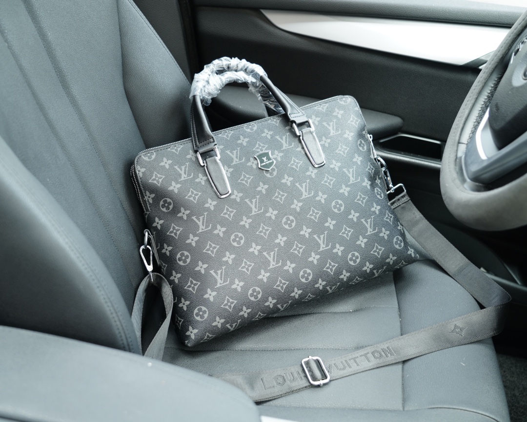 路易威登一比一高彷公文斜挎手提背包 独家首发 原单小牛皮材质-高仿包包