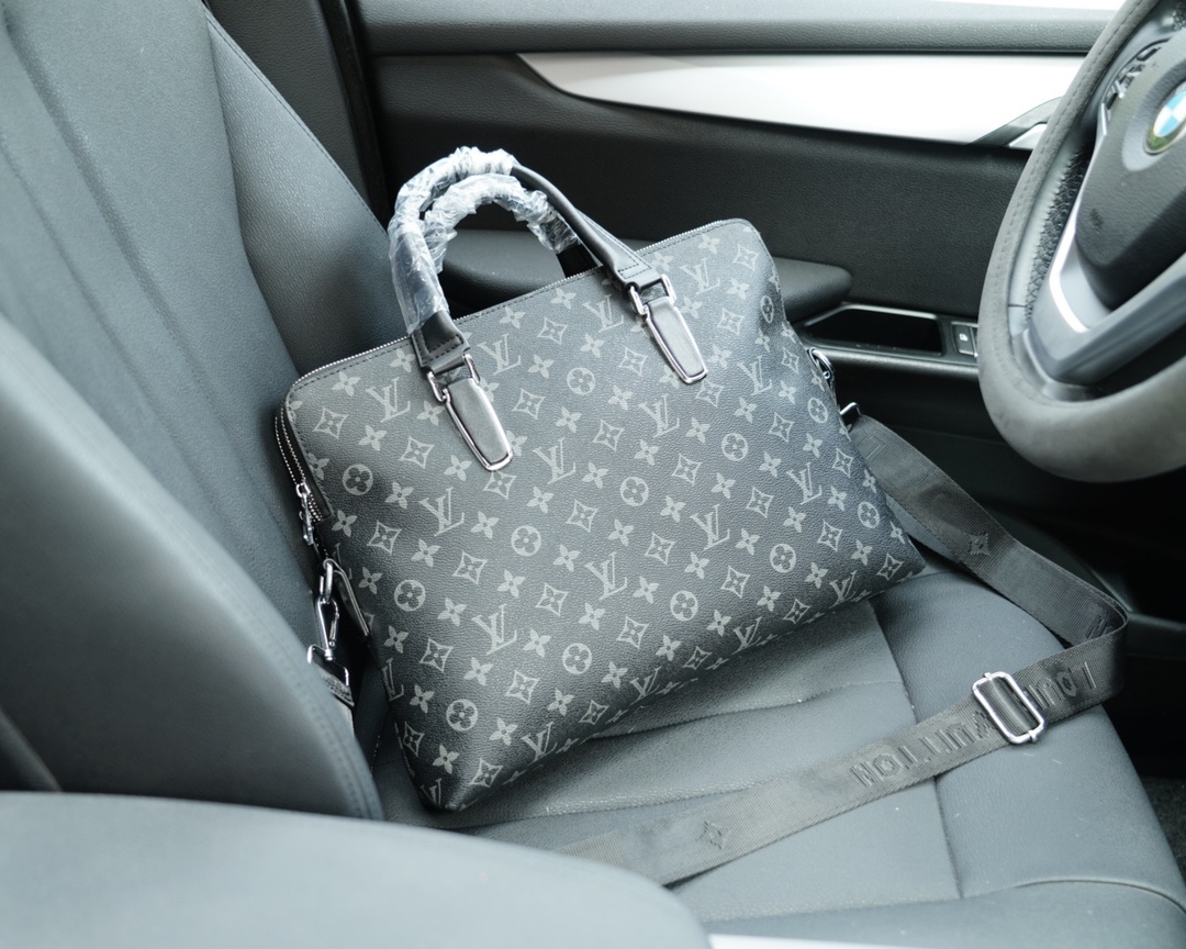 路易威登一比一高彷公文斜挎手提背包 独家首发 原单小牛皮材质-高仿包包