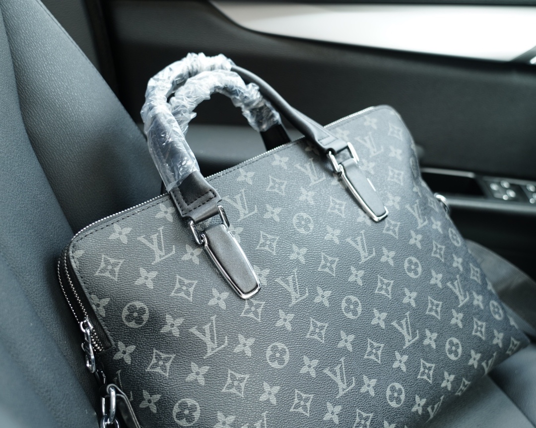 路易威登一比一高彷公文斜挎手提背包 独家首发 原单小牛皮材质-高仿包包